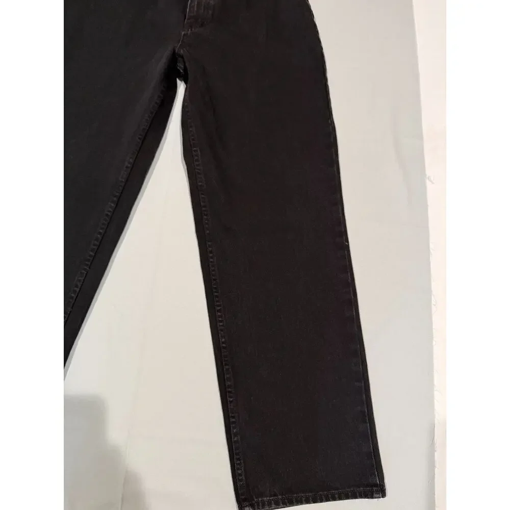 Route 66 Men's Jeans 36x32 Relaxed Fit Black 100% Cotton Y2K Straight Leg